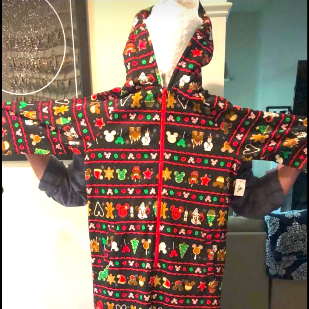 Disney Parks Christmas Onesie Small Mickey Treats